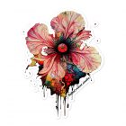 Acrylic Hibiscus | Vinyl stickers 3 kiss cut stickers 5.5x5.5 default 63487c5524206