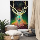 Disembodied Forest Spirit | Tapestry 4 all over print flag white front 637eb2d5d58f4