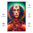 Mind Over Matter | Tapestry 2 all over print flag white front 637eb6d2d482f