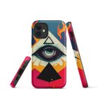 They are Watching You | 0004 | Tough iPhone case 10 tough iphone case glossy iphone 12 mini front 639229da239de