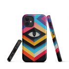 They are Watching You | 0002 | Tough iPhone case 10 tough iphone case glossy iphone 12 mini front 63922a86e00ee