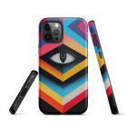 They are Watching You | 0002 | Tough iPhone case 14 tough iphone case glossy iphone 12 pro front 63922a86e03ab
