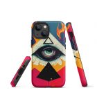 They are Watching You | 0004 | Tough iPhone case 17 tough iphone case glossy iphone 13 mini front 639229da23fa2