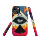 They are Watching You | 0004 | Tough iPhone case 25 tough iphone case glossy iphone 14 front 639229da24635