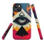 They are Watching You | 0004 | Tough iPhone case 27 tough iphone case glossy iphone 14 plus front 639229da247d0