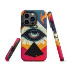 They are Watching You | 0004 | Tough iPhone case 29 tough iphone case glossy iphone 14 pro front 639229da2497b