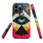 They are Watching You | 0004 | Tough iPhone case 1 tough iphone case glossy iphone 14 pro max front 639229da21f1c