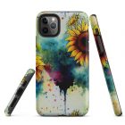 Sunflower Blotter Paper | Tough iPhone case 8 tough iphone case matte iphone 11 pro max front 63922cb4e6fb8