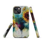 Sunflower Blotter Paper | Tough iPhone case 19 tough iphone case matte iphone 13 front 63922cb4e7755