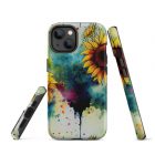 Sunflower Blotter Paper | Tough iPhone case 26 tough iphone case matte iphone 14 front 63922cb4e7a95