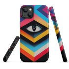 They are Watching You | 0002 | Tough iPhone case 28 tough iphone case matte iphone 14 plus front 63922a86e0a1f