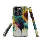 Sunflower Blotter Paper | Tough iPhone case 30 tough iphone case matte iphone 14 pro front 63922cb4e7c66