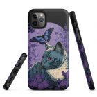 Lavender Kitten | Tough iPhone case 7 tough iphone case glossy iphone 11 pro max front 63bb6b073d0d5