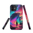 Vague Reflections | Tough iPhone case 12 tough iphone case glossy iphone 12 front 63bb6fb416e60