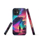 Vague Reflections | Tough iPhone case 10 tough iphone case glossy iphone 12 mini front 63bb6fb416dad