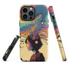 What are you thinking about? | Tough iPhone case 23 tough iphone case glossy iphone 13 pro max front 63bb6f2690c2f