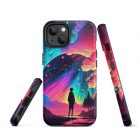 Vague Reflections | Tough iPhone case 25 tough iphone case glossy iphone 14 front 63bb6fb4172d1