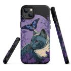 Lavender Kitten | Tough iPhone case 27 tough iphone case glossy iphone 14 plus front 63bb6b073dc97