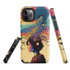 What are you thinking about? | Tough iPhone case 6 tough iphone case matte iphone 11 pro front 63bb6f2690305