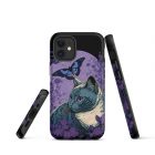 Lavender Kitten | Tough iPhone case 9 tough iphone case matte iphone 12 mini front 63bb6b073d1c2