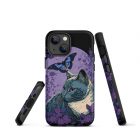 Lavender Kitten | Tough iPhone case 18 tough iphone case matte iphone 13 mini front 63bb6b073d5d1