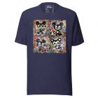 Street Cats | Distressed | Unisex t-shirt 2 unisex staple t shirt heather midnight navy front 643ebcf53f1a8 1
