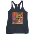 Old Yeller | Distressed | Women's Racerback Tank Top 3 womens racerback tank top vintage navy front 646ae6d3b627e