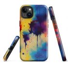 Denatured Water Colors | Tough iPhone case 34 tough case for iphone glossy iphone 15 plus front 6520725633c93