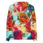 Rose Blotter | Unisex Hoodie 3 all over print recycled unisex hoodie white back 65adcc7383f77