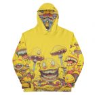 Sounds Like Happiness | Unisex Hoodie 1 all over print recycled unisex hoodie white front 661242b607242