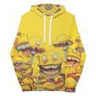 Sounds Like Happiness | Unisex Hoodie 2 all over print recycled unisex hoodie white front 661242b6083d8