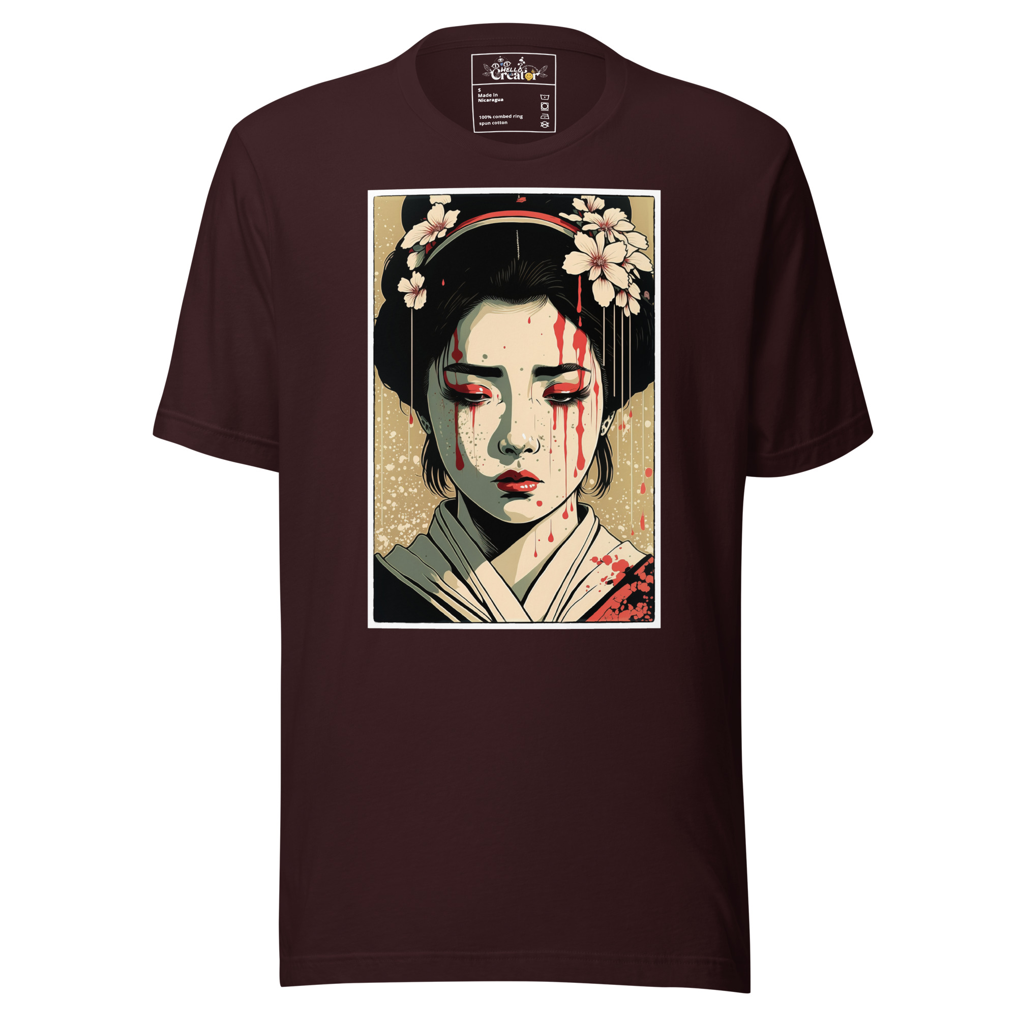 unisex staple t shirt oxblood black front 6622d7558ca38