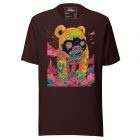 Cosmic Bear | Unisex t-shirt 2 unisex staple t shirt oxblood black front 6622e059e3221
