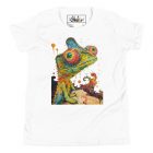 Chroma Chameleon | Youth Short Sleeve T-Shirt 10 youth staple tee white front 6652319d54538