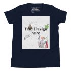 Custom Design | Youth Short Sleeve T-Shirt 2 youth staple tee navy front 66b67de9b3ed4